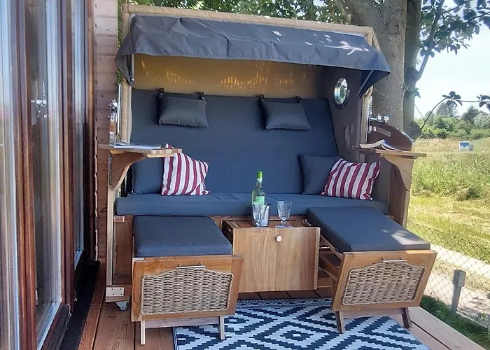 샬레 Luettjes Hus Hinterm Deich Mönkebude